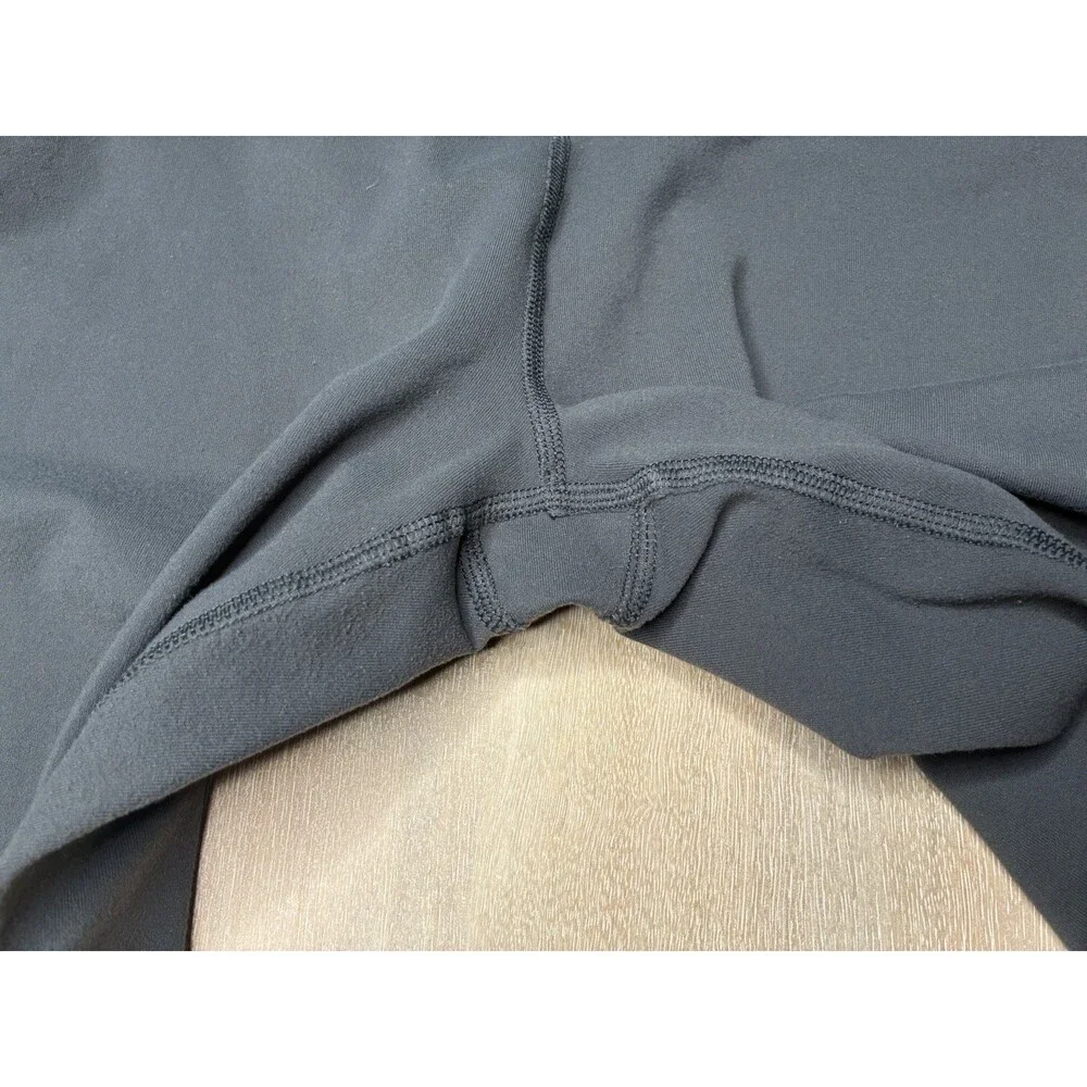 Alo Yoga High-Waist Airbrush Legging in Anthracite Gray Full Length Size Medium